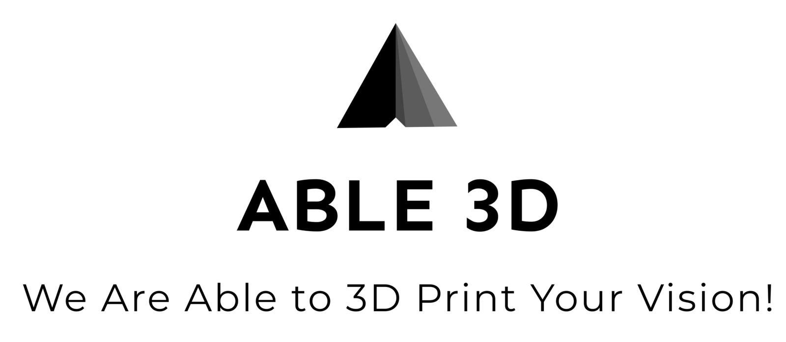 able 3d logo black with white background 5000x5000